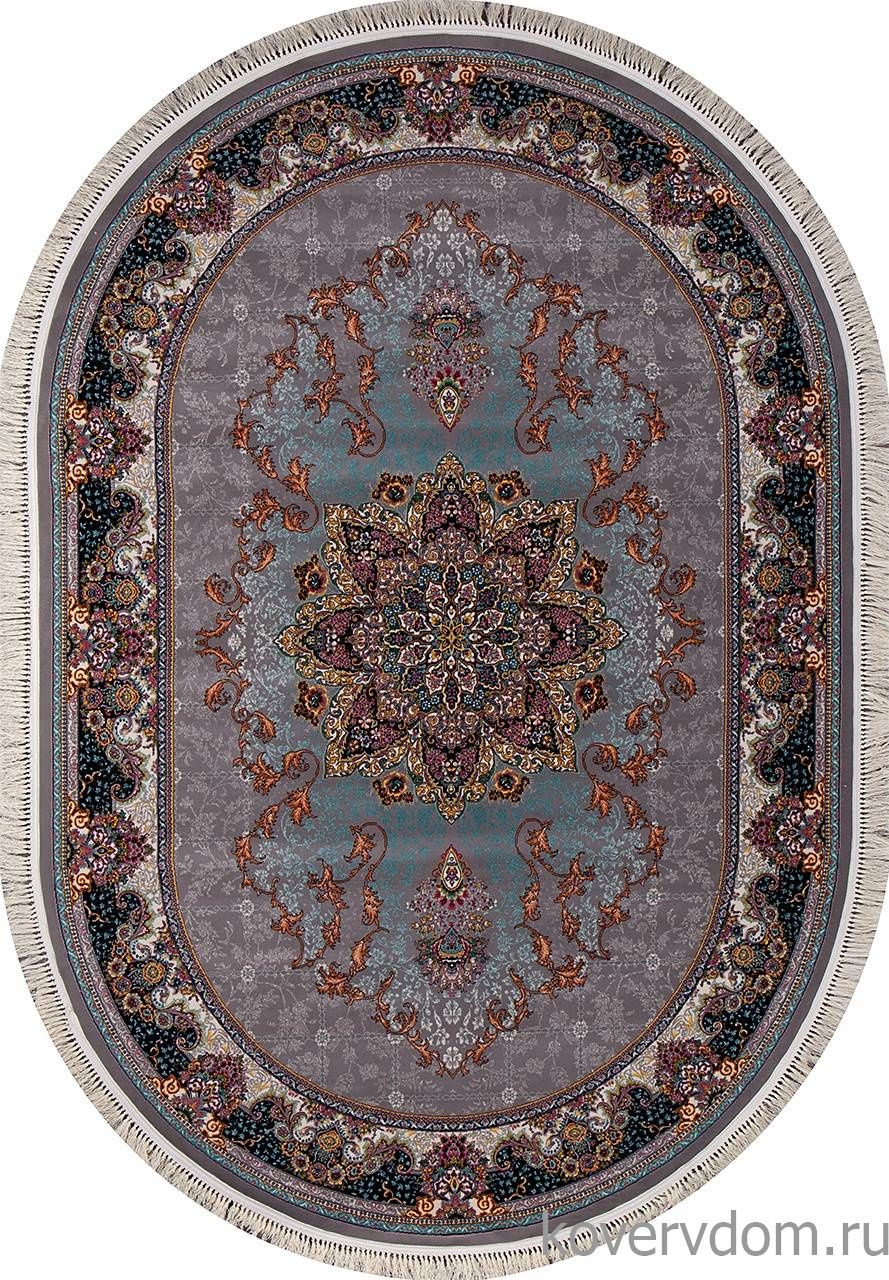 Ковер TEHRAN 7686 GRAY Овал Ковер TEHRAN 7686 GRAY Овал