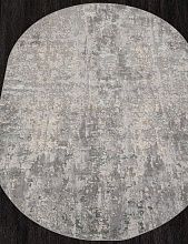 Пушистый ковер LIMAN F165 CREAM-BLUE Овал