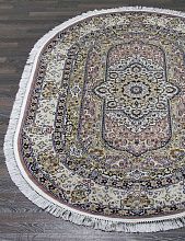 Ковер из Турции розовый MASHAD PRESTIGE 02842A L.PINK / L.PINK Овал