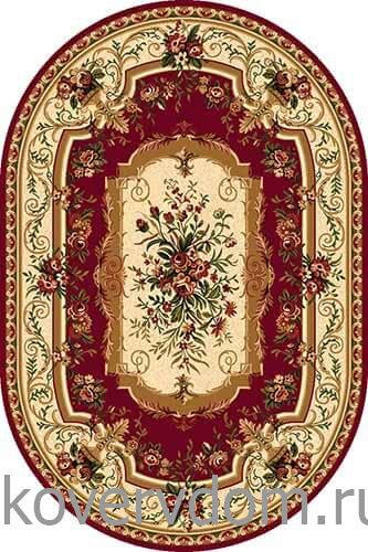 Ковер DA VINCI 5245 RED MР ОВАЛ