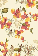 Шерстяной ковер из Монголии Hunnu R Цветы 6A1535 001