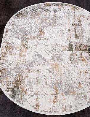 Ковер ALLURES 12123 CREAM / GREEN Овал