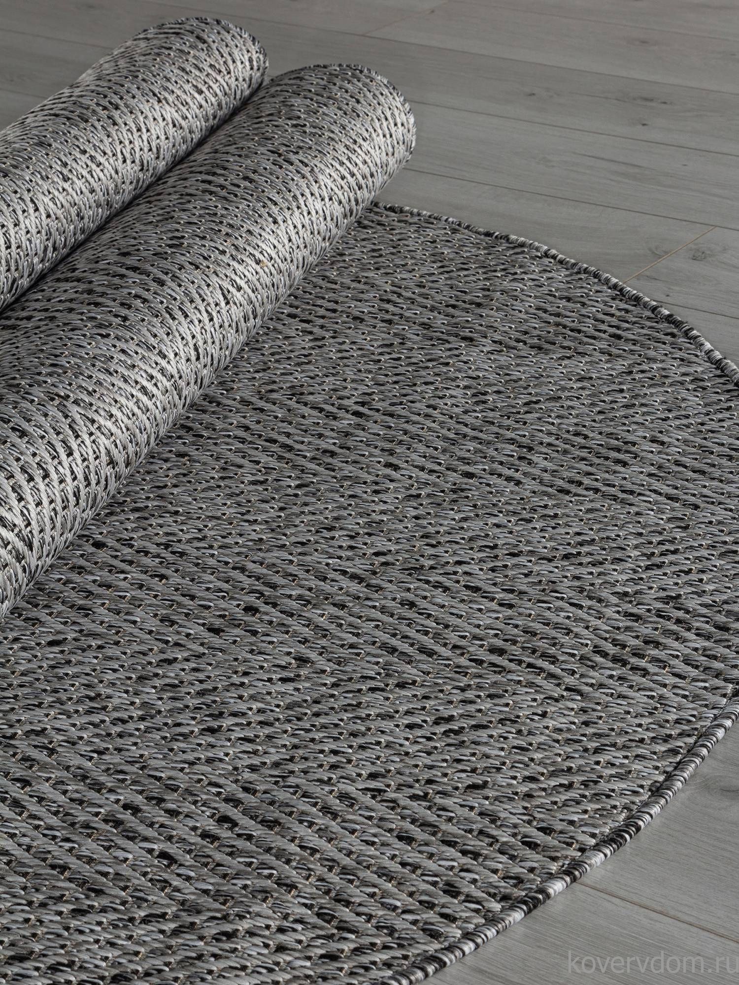 Ковер KAIR S156 DARK GRAY Овал Ковер KAIR S156 DARK GRAY Овал