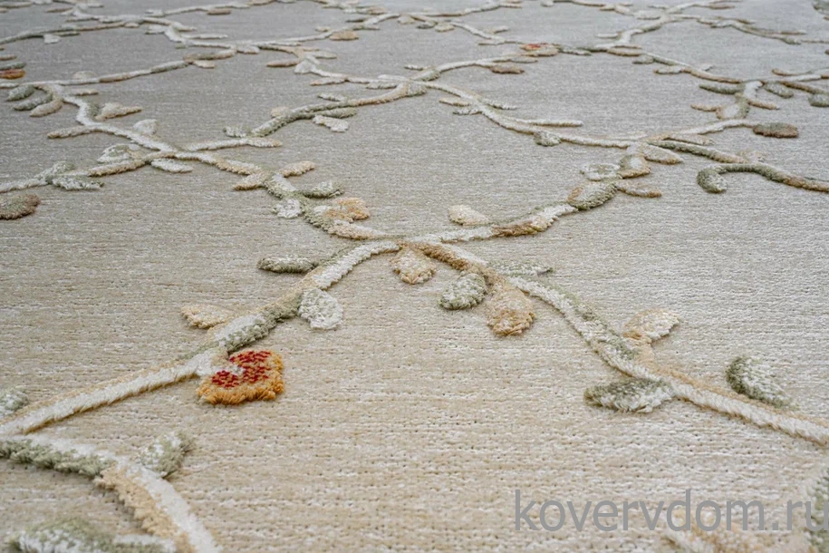 Рельефный ковер из вискозы GENOVA 38262 6282 60 Цветы