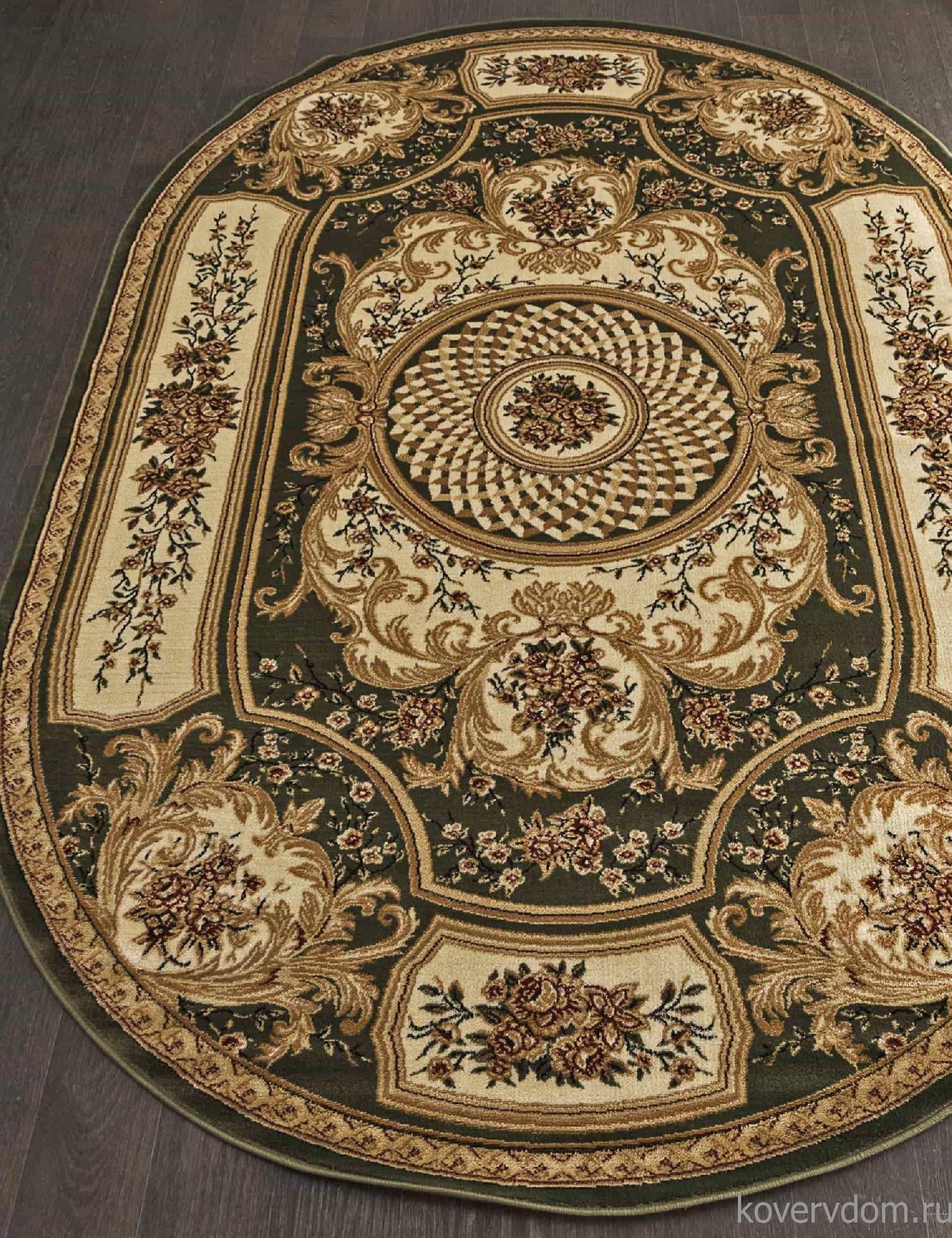 Ковер OLYMPOS d170 GREEN Овал