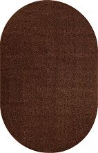 Ковер Шегги коричневый LANA-A T600 BROWN Овал