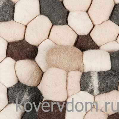Ковер ручной работы из валяной шерсти ROCKS beige Ковер ручной работы из валяной шерсти ROCKS beige