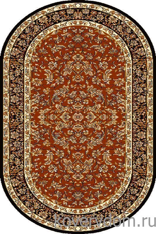 Ковер  STANDARD Hermiona brick red ОВАЛ 