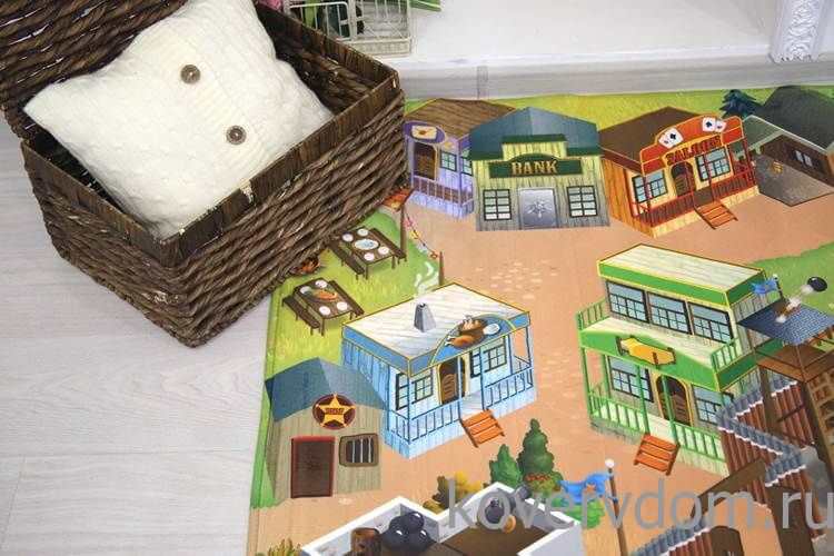 Детский развивающий 3D ковер Дикий Запад 86029