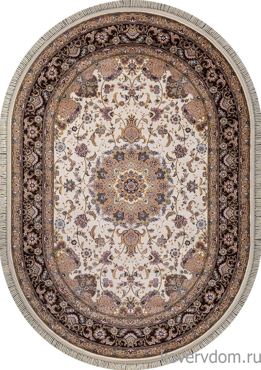 Ковер ARAVIA D158 CREAM-BROWN Овал Ковер ARAVIA D158 CREAM-BROWN Овал
