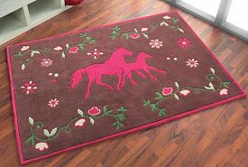 Ковер Boing Carpet детский ручной работы Ki You Лошадки PF-103-01