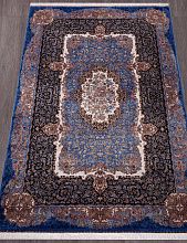 Ковер из бамбукового шелка QUM 633 BLUE