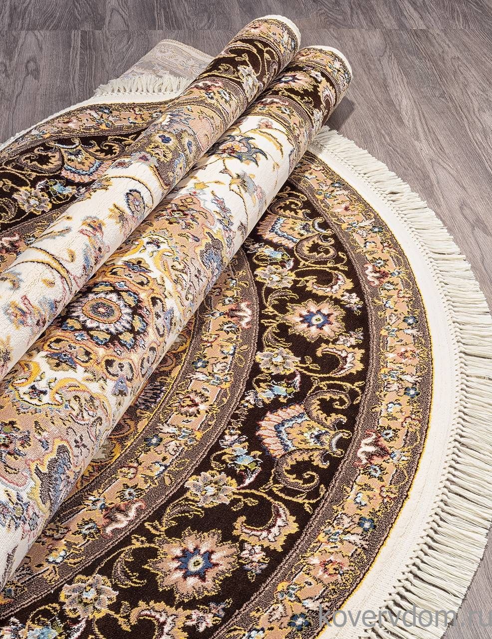 Ковер ARAVIA D158 CREAM-BROWN Овал Ковер ARAVIA D158 CREAM-BROWN Овал