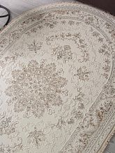 Овальный ковер из Турции Jasmine 35760Z CREAM / CREAM Овал