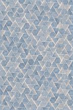 Ковер голубой из вискозы и хлопка ROYAL PALACE 2020 R 17993 4666