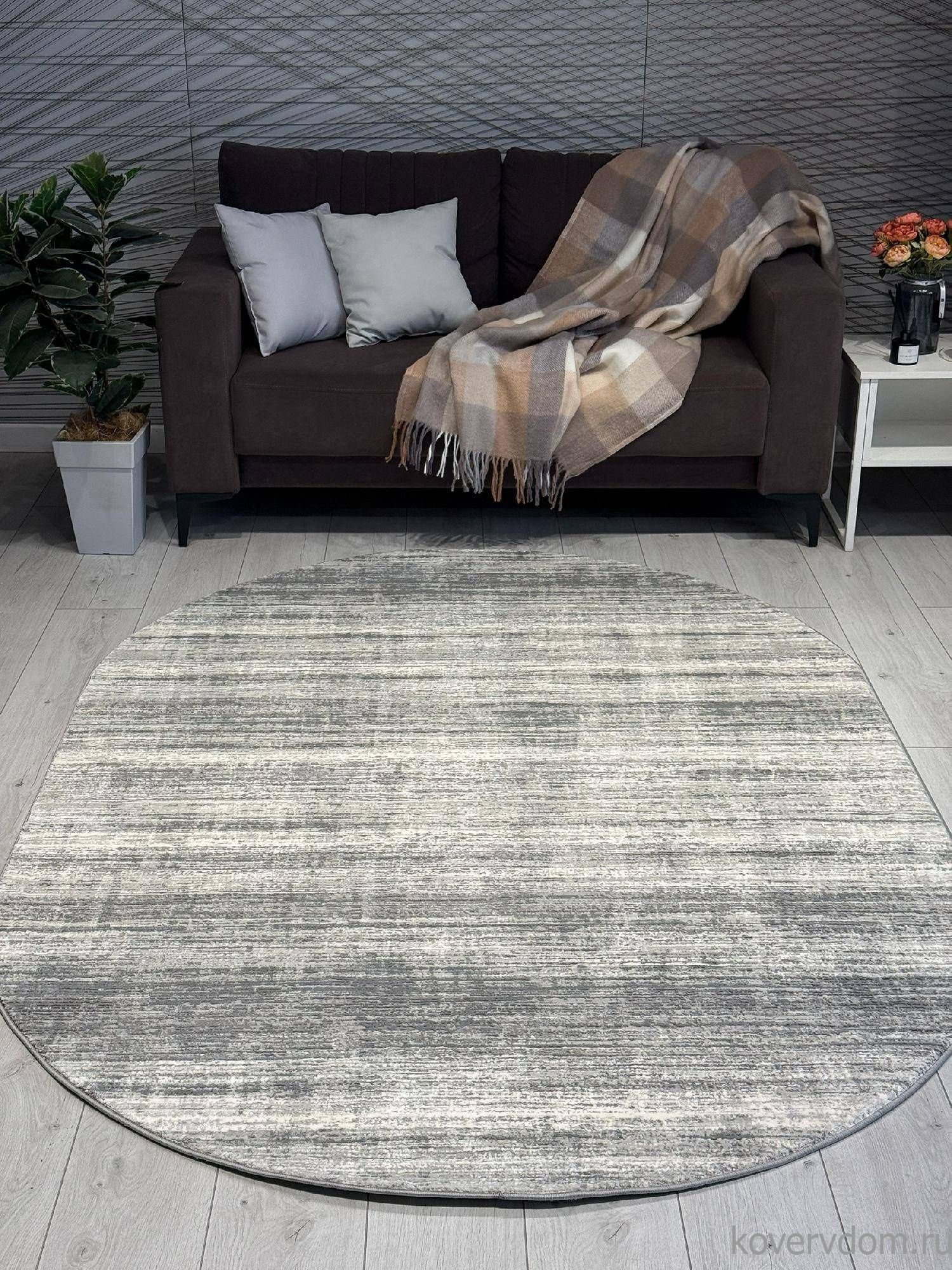 Ковер ARMINA 04077G GREY / GREY Овал